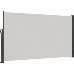 Froadp 160×300cm Store Latéral Extensible Avec Pilier, Gris Clair