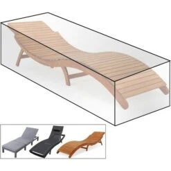WOLTU Housse De Protection Housse De Chaises De Jardin En Oxford 600D. Couverture De Meubles De Jardin. 218x77x55cm. Bâche Extérieure Anti-UV Imperméable. Indéchirable. Résistance Au Froid -Promos Garde Plante Boutique 65894292 2