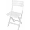 Chaise Pliante En Plastique Robuste - Blanc - 042980650