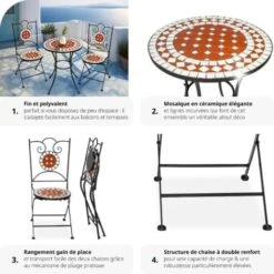 Ensemble Table Et Chaises De Jardin - Meuble De Jardin, Mobilier De Jardin, Salon De Jardin -Promos Garde Plante Boutique 66851764 5