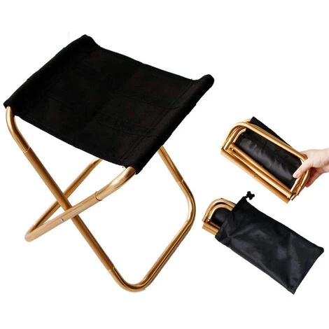 Golden Mini Chaise Pliante Portable Avec Sac, Tabouret Pliant Compact Ultraléger En Aluminium Avec Sac De Transport Pour Jardin, Plage, Pêche, Randonnée, Camping, Pique-Nique Voyage 3 Golden Mini Chaise Pliante Portable Avec Sac, Tabouret Pliant Compact Ultraléger En Aluminium Avec Sac De Transport Pour Jardin, Plage, Pêche, Randonnée, Camping, Pique-Nique Voyage