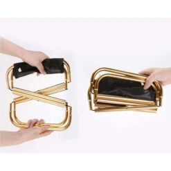 Golden Mini Chaise Pliante Portable Avec Sac, Tabouret Pliant Compact Ultraléger En Aluminium Avec Sac De Transport Pour Jardin, Plage, Pêche, Randonnée, Camping, Pique-Nique Voyage 10 Golden Mini Chaise Pliante Portable Avec Sac, Tabouret Pliant Compact Ultraléger En Aluminium Avec Sac De Transport Pour Jardin, Plage, Pêche, Randonnée, Camping, Pique-Nique Voyage -Promos Garde Plante Boutique 66976449 4