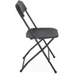 Chaises De Réception Pliantes – Fiesta – 6 Chaises D'appoint En Plastique Gris Foncé Et Métal -Promos Garde Plante Boutique 67865722 5