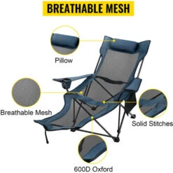 VEVOR Chaise Longue De Camping Pliante Pêche -Promos Garde Plante Boutique 69342547 3