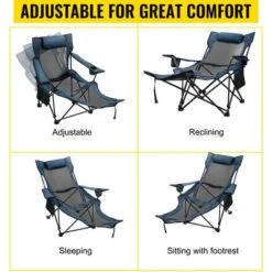 VEVOR Chaise Longue De Camping Pliante Pêche -Promos Garde Plante Boutique 69342547 4