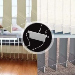 Chaîne De Store Vertical De 20 M - Accessoires De Store Vertical Et 5 Connecteurs De Cordon De Store - Chaîne De Fond De Store Vertical Pour Lattes De 89 Mm Ephé -Promos Garde Plante Boutique 69657406 3