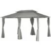 Pavillon De Jardin 3x4m - Pavillon Pergola En Métal Avec Auvents Latéraux - Gris - MaxxGarden 1 Pavillon De Jardin 3x4m - Pavillon Pergola En Métal Avec Auvents Latéraux - Gris - MaxxGarden -Promos Garde Plante Boutique 72492693 1