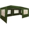 Tente De Réception 3x6m - 18m² - Protection UV - Tonnelle De Jardin Avec Panneaux Latéraux - Fenêtres Hydrofuges - Vert - MaxxGarden -Promos Garde Plante Boutique 72492883 1