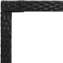 Table Bar De Jardin Table Haute | Table De Cuisine Noir 130x60x110 Cm Résine Tressée Et Verre 99705 10 Table Bar De Jardin Table Haute | Table De Cuisine Noir 130x60x110 Cm Résine Tressée Et Verre 99705 -Promos Garde Plante Boutique 72621906 4