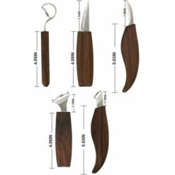 7 En 1 Ensemble De Couteaux Pour Le Travail Du Bois Sculpté à La Main Modèle Outil Bricolage Bois Sculpture Cuillère Couteau à Découper -Promos Garde Plante Boutique 73033017 3