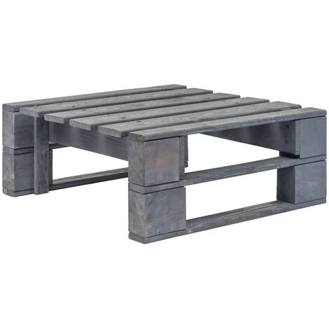 Repose-pied Palette De Jardin Bois Gris 3 Repose-pied Palette De Jardin Bois Gris
