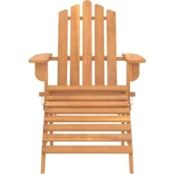 Lot De 2 Chaises De Jardin Adirondack | Fauteuils De Jardin Repose-pieds Bois D'acacia 90120 -Promos Garde Plante Boutique 75173234 4