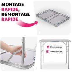 Table Pliante Valise - Table De Jardin Pliante, Table Pliable, Table Camping -Promos Garde Plante Boutique 7643944 5
