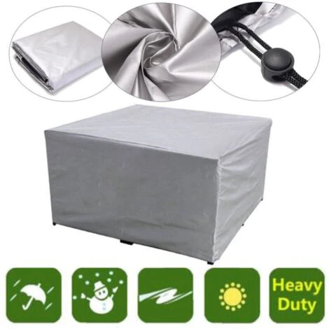 Housse De Protection Rectangulaire Pour Meubles De Jardin, En Polyester, Imperméable, Anti-poussière, Anti-UV, Pour Chaise Ou Table De Jardin (dimensions : 23123190cm) 4 Housse De Protection Rectangulaire Pour Meubles De Jardin, En Polyester, Imperméable, Anti-poussière, Anti-UV, Pour Chaise Ou Table De Jardin (dimensions : 23123190cm) – Image 2