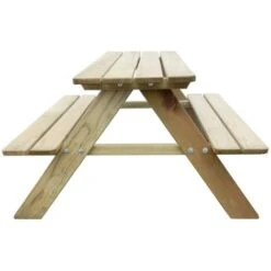 Nova Table De Pique-nique Pour Enfants 89 X 89-6 X 50-8 Cm En Bois De Pin -Promos Garde Plante Boutique 77392866 3