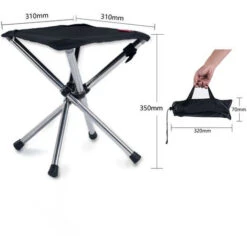 Tabouret Pliant Camping, Chaise Camping Portable Avec Sac De Transport, Mobilier De Camping Chaise Peche, Pour Voyage, Randonnée, Camping, Rassemblement, Barbecue, Pêche -Promos Garde Plante Boutique 77638316 5