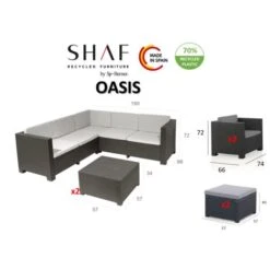 Oasis: Salon De Jardin En Angle 9 Places En Résine Injectée. Finition Résine Tressée -Promos Garde Plante Boutique 78542982 5