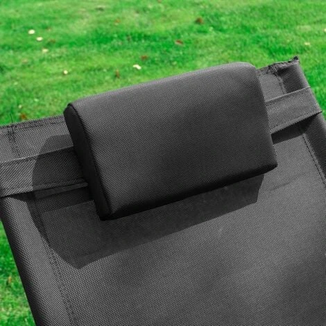 Lot De 2 Fauteuils à Bascule Transats De Jardin Avec Repose-pieds Et 1 Pochette Latérale, Bains De Soleil Rocking Chair - Noir SoBuy® OGS28-Schx2 7 Lot De 2 Fauteuils à Bascule Transats De Jardin Avec Repose-pieds Et 1 Pochette Latérale, Bains De Soleil Rocking Chair - Noir SoBuy® OGS28-Schx2 – Image 5