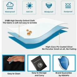 Housse De Chaise Longue Suspendue, Housse De Chaise Longue Suspendue Imperméable, Coupe-Vent, Résistant Aux UV, Tissu Oxford 420D - Noir(185117198cm) -Promos Garde Plante Boutique 79395336 3