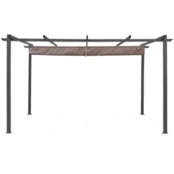 Pergola Aluminium - Isla 3x4m - Toile Taupe - Tonnelle Idéale Pour Votre Terrasse. Toit Rétractable. Toile Coulissante. Structure Aluminium 10 Pergola Aluminium - Isla 3x4m - Toile Taupe - Tonnelle Idéale Pour Votre Terrasse. Toit Rétractable. Toile Coulissante. Structure Aluminium -Promos Garde Plante Boutique 80975535 4