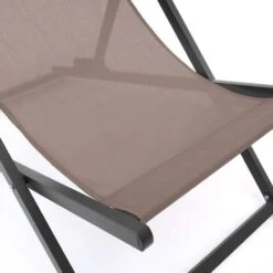 Lot De 2 Chiliennes LOTA En Acier Et Toile Textilène Taupe 9 Lot De 2 Chiliennes LOTA En Acier Et Toile Textilène Taupe -Promos Garde Plante Boutique 81174981 3