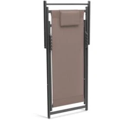 Lot De 2 Chiliennes LOTA En Acier Et Toile Textilène Taupe 10 Lot De 2 Chiliennes LOTA En Acier Et Toile Textilène Taupe -Promos Garde Plante Boutique 81174981 4