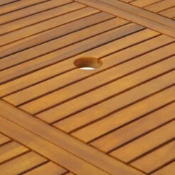 Casaria Table De Jardin Boston Pliable Support De Parasol Bois D'acacia Pré-huilé Résistant Aux Intempéries Robuste Extérieur -Promos Garde Plante Boutique 81191120 4