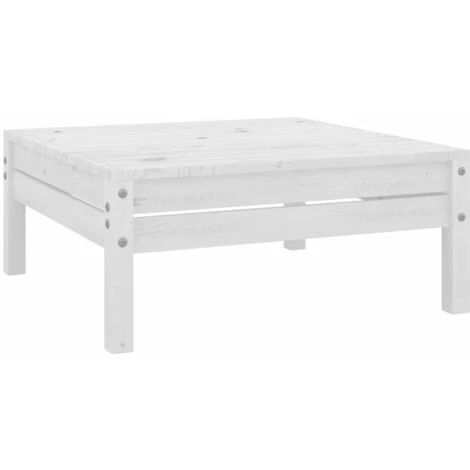 Repose-pied De Jardin Blanc Bois De Pin Solide Balcon 3448 3 Repose-pied De Jardin Blanc Bois De Pin Solide Balcon 3448