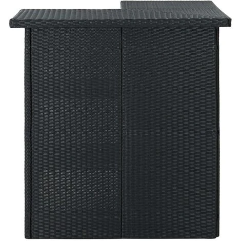 Meuble De Bar De Jardin 8 Pcs - Moderne - Meuble De Jardin Avec Coussins Résine Tressée Noir Balcon 8535 7 Meuble De Bar De Jardin 8 Pcs - Moderne - Meuble De Jardin Avec Coussins Résine Tressée Noir Balcon 8535 – Image 5