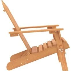 Lot De 2 Chaises Adirondack De Jardin Moderne Bois Massif D'acacia,75 X 84 X 90 Cm -Promos Garde Plante Boutique 82094291 5