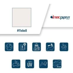 TECPLAST Toile Pergola Blanc Crème 3x4 M 640PR - Qualité 8 Ans - Bâche Pergola Ou Tonnelle étanche En PVC Pour Terrasse -Promos Garde Plante Boutique 82162132 5