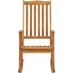 Fauteuil Salon Berçant Décor - Chaise à Bascule Bois D'acacia Massif - Rocking Chair Contemporain Best947011 -Promos Garde Plante Boutique 82849687 2