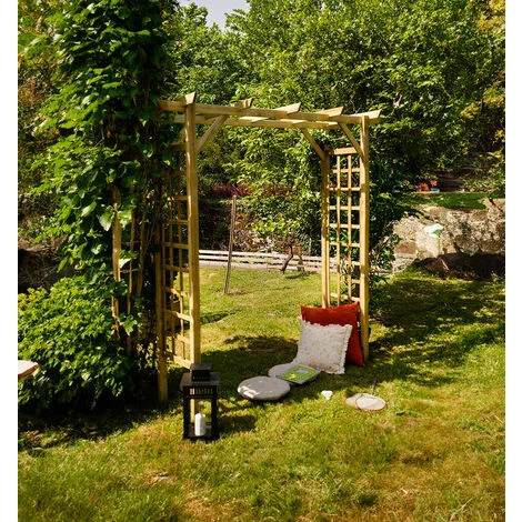 Pergola VALERIANE - Droite - L. 210 X P. 72 X H. 214,5 Cm 4 Pergola VALERIANE - Droite - L. 210 X P. 72 X H. 214,5 Cm – Image 2