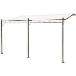 Tonnelle Adossée Beige 4 X 3 M