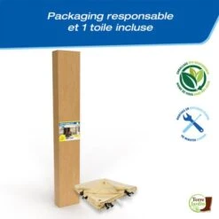 Tonnelle Adossée Beige 4 X 3 M 9 Tonnelle Adossée Beige 4 X 3 M -Promos Garde Plante Boutique 8359 3