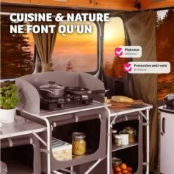 Cuisine De Camping 3 Compartiments - Meuble De Rangement Cuisine, Meuble Camping, Equipement Camping -Promos Garde Plante Boutique 8447408 4