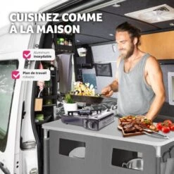 Meuble De Camping 2 Compartiments 6 étagères - Meuble De Rangement Cuisine, Cuisine De Camping, Equipement Camping -Promos Garde Plante Boutique 8447412 4