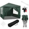 WOLTU Tonnelle De Jardin. Auvent Pliable Imperméable. Protection Du Soleil UV 50+. Hauteur Réglable 3x3m. Vert -Promos Garde Plante Boutique 85483007 1