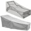 Housse Pour Mobilier De Jardin Housse Pour Chaise Longue De Jardin Avec Grilles D'aération. Housse De Chaise Longue Imperméable Housse Bain De Soleil Tissu Oxford 210D (208x76x41/79CM) (Gris) -Promos Garde Plante Boutique 85563289 1
