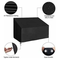 Housse De Protection Pour Banc De Jardin 3 Places, Housse De Banc Extérieure Imperméable En Tissu Oxford 210D Housse De Protection Anti-UV Pour Banc Fauteuil Housse De Banc (164x66x63 / 89cm) -Promos Garde Plante Boutique 85777807 3