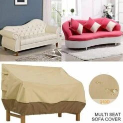 Housse De Protection Pour Banc De Jardin, Housse De Banc De Jardin En Tissu Oxford Imperméable, Housse De Banc D'extérieur Anti-UV Et Anti-vent Housse De Canapé De Protection (Beige, 193 X 83 X 84 Cm) -Promos Garde Plante Boutique 86029495 5