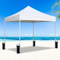 RHAFAYRE Lot De 4 Poids De Gazebo Pour Tonnelle Et Pavillon, Sac De Lestage Sable Pour Jambes, Tentes Pare-Soleil, Parasol -Promos Garde Plante Boutique 86249440 3