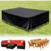 Housse De Protection Salon De Jardin,Bache De Protection Exterieur Salon De Jardin Imperméable,Housse De Canapés Housse De Table De Jardin,avec Corde Et Boucle Verrouillage,320x210x69cm
