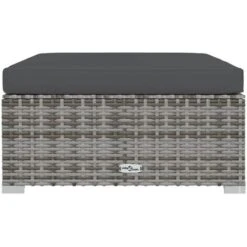 Moderne-Stil Repose-pied De Jardin Et Coussin Gris 70x70x30cm Résine Tressée Pour Salon/jardin,Montage Facile,6,15 Kg -Promos Garde Plante Boutique 86872695 3