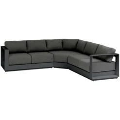 Salon D Angle De Jardin Allure Graphite 5 Places - Hespéride -Promos Garde Plante Boutique 87946909 2