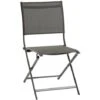Lot De 4 Chaises De Jardin Pliantes Axant Anthracite & Graphite - Hespéride