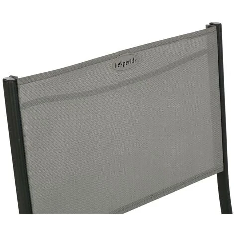 Lot De 4 Chaises De Jardin Pliantes Modula Galet & Graphite - Hespéride 4 Lot De 4 Chaises De Jardin Pliantes Modula Galet & Graphite - Hespéride – Image 2