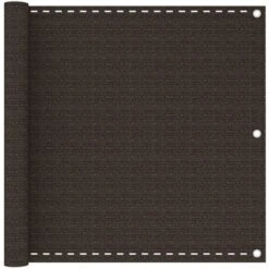 Écran De Balcon Marron 90x600 Cm PEHD