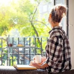 Relaxdays Table De Balcon Suspendue Rabattable, Rectangulaire, HxL: 59,5x60 Cm, Hauteur 3 Niveaux 2 Porte-boissons, Gris -Promos Garde Plante Boutique 89371871 3