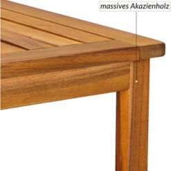 Table Basse De Jardin En Bois D'acacia 45 X 45 Cm Table D'appoint 2 Niveaux Intérieur Extérieur -Promos Garde Plante Boutique 89605417 4